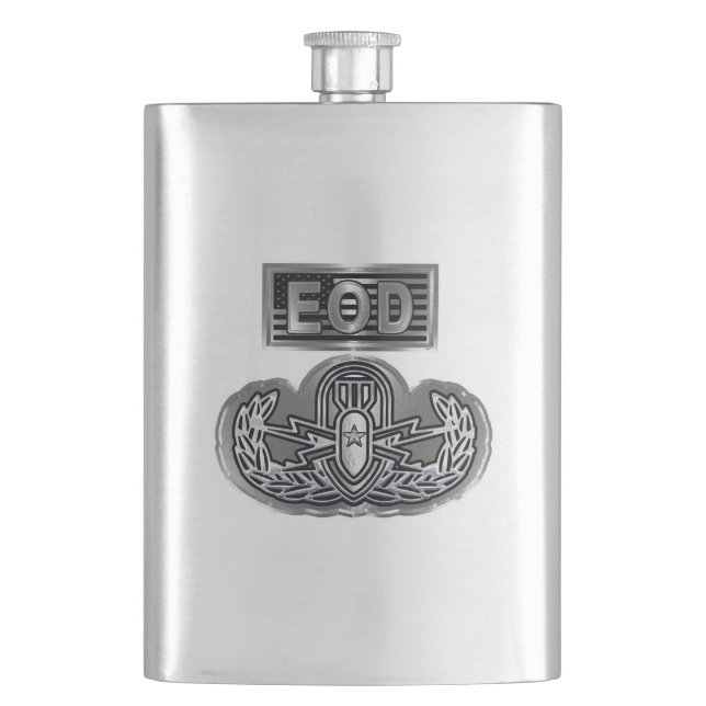 EOD-Flasche Flachmann (Vorderseite)