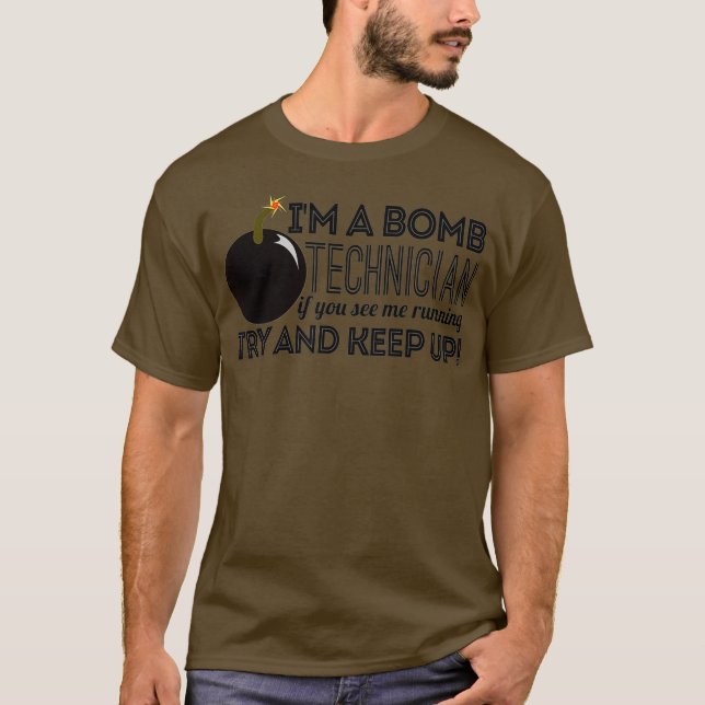 EOD ist ein Bombentechniker, wenn ich die Marine B T-Shirt (Vorderseite)