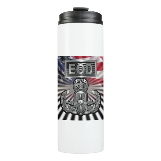 "EOD Master Blaster" Thermosbecher (Vorderseite)