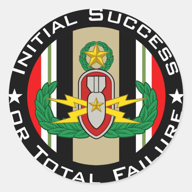 EOD Master in Farbe OIF ISoTF Runder Aufkleber (Vorderseite)