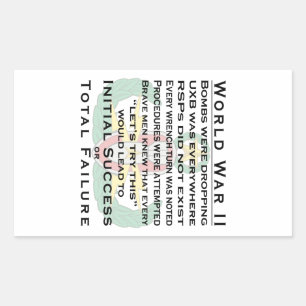 EOD Master WWII Rechteckiger Aufkleber