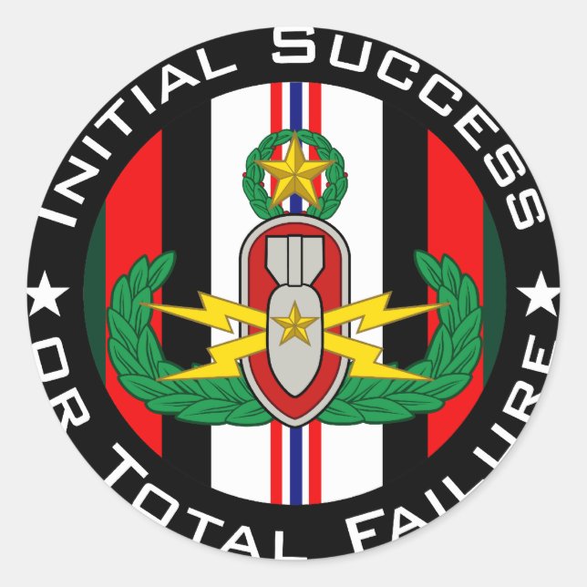 Eod-Meister in der Farbe OEF ISoTF Runder Aufkleber (Vorderseite)