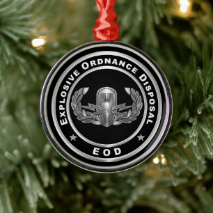 EOD ORNAMENT AUS METALL