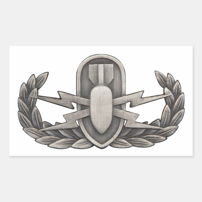 EOD RECHTECKIGER AUFKLEBER (Vorderseite)