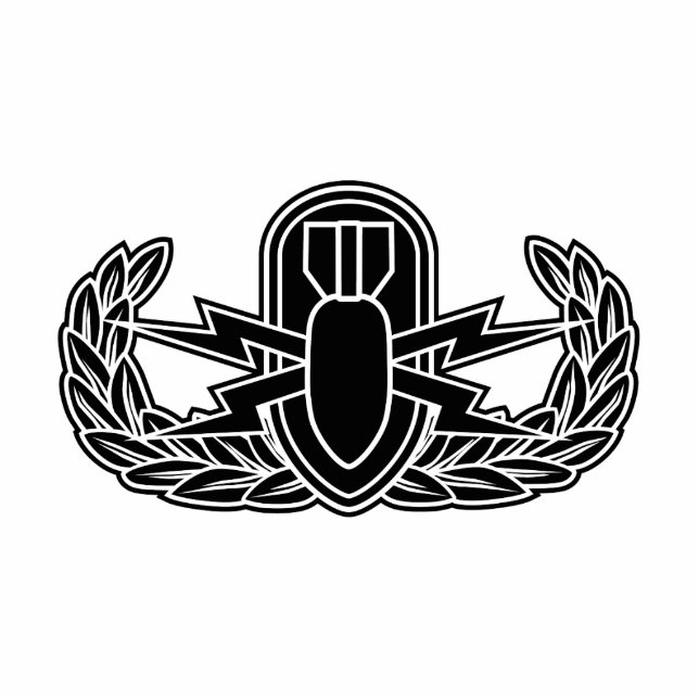 Eod-Schablone Freistehende Fotoskulptur (Vorne)