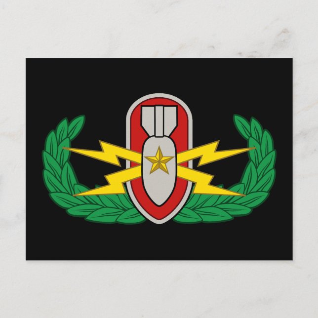 EOD Senior in Farbe Postkarte (Vorderseite)