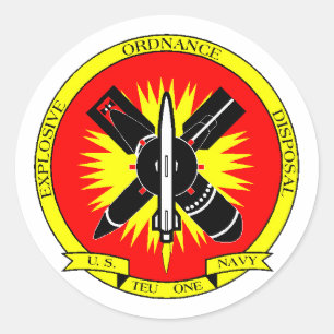 EODTEU1 RUNDER AUFKLEBER