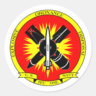 EODTEU1 RUNDER AUFKLEBER