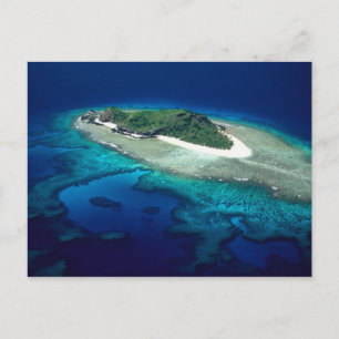 Eori-Insel, Mamanuca-Inseln, Fidschi - Luftaufnahm Postkarte