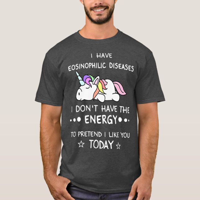 Eosinophile EOE Eosinophile Erkrankung Bewusstsein T-Shirt (Vorderseite)