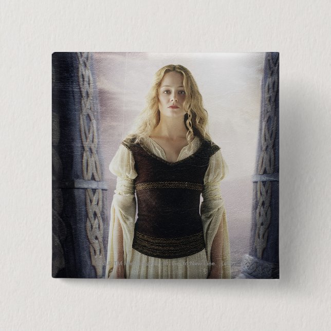 Eowyn mit Schwert Button (Vorderseite)