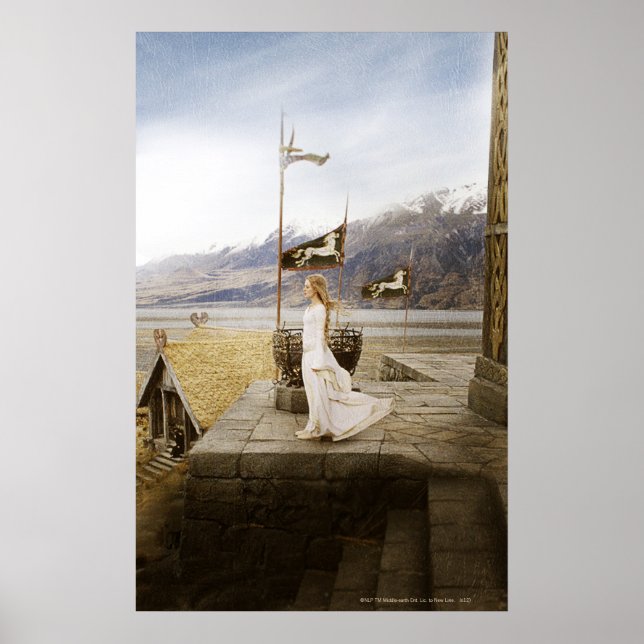 Eowyn on Castle Steps Poster (Vorne)