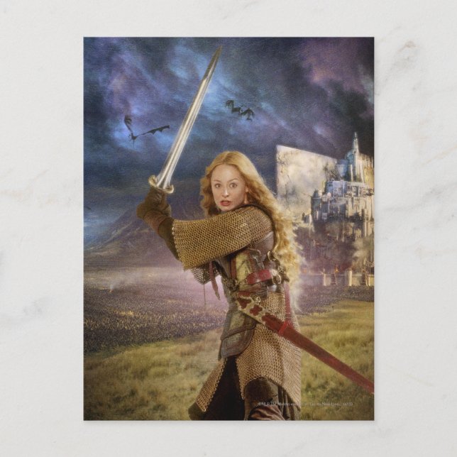 Eowyn Raises Sword Postkarte (Vorderseite)