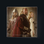 Eowyn und Theoden Button<br><div class="desc">Es gibt nur einen Herrn des Ring,  nur einen,  der es seinem Willen beugen kann. Und er hat keinen Power.</div>