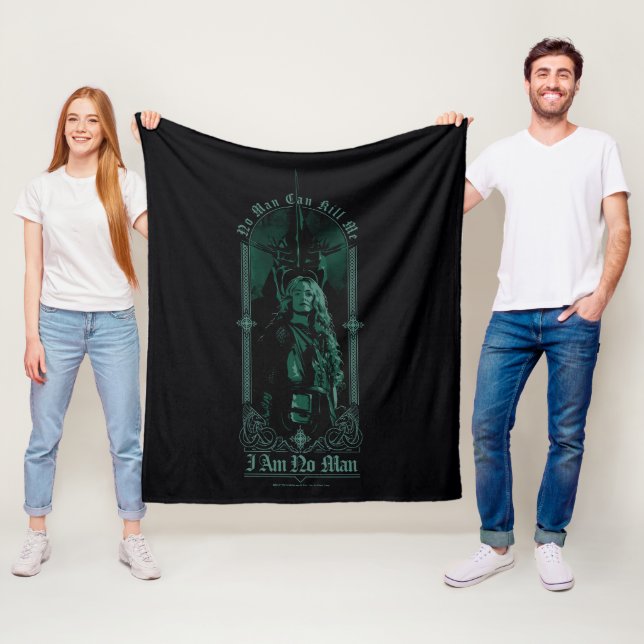 Éowyn Vs SAURON™ "Ich bin kein Mann" Rohan Grafik Fleecedecke (Beispiel)