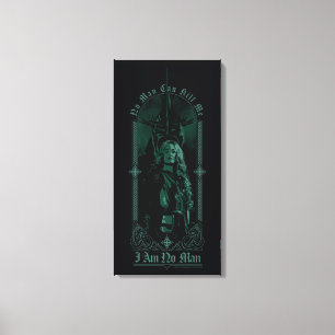 Éowyn Vs SAURON™ "Ich bin kein Mann" Rohan Grafik Leinwanddruck