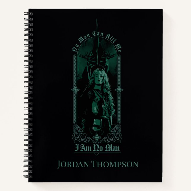 Éowyn Vs SAURON™ "Ich bin kein Mann" Rohan Grafik Notizbuch (Vorderseite)