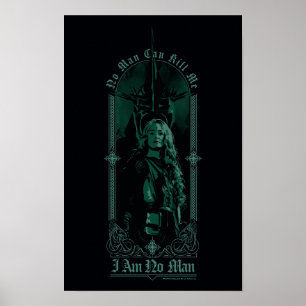 Éowyn Vs SAURON™ "Ich bin kein Mann" Rohan Grafik Poster