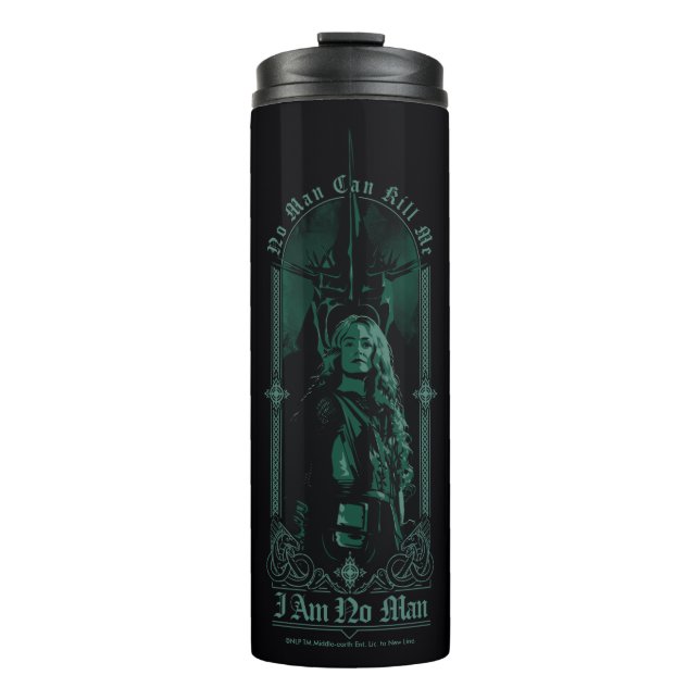 Éowyn Vs SAURON™ "Ich bin kein Mann" Rohan Grafik Thermosbecher (Vorderseite)