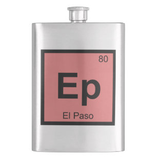 EP - El Paso Texas Chemistry Periodic Table Symbol Flachmann