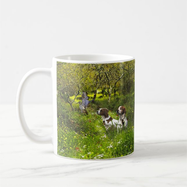 Epagneul Breton, Bretagne Spaniel Kaffeetasse (Links)