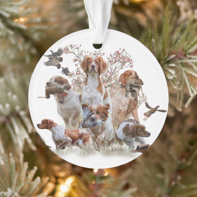 Epagneul Breton, Bretagne Spaniel Ornament (Baum)