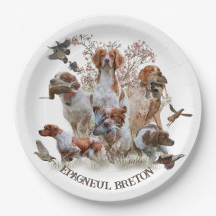 Epagneul Breton, Bretagne Spaniel Pappteller
