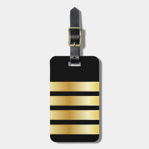 Epaulet Gold Bands von Airline Captain Gepäckanhänger