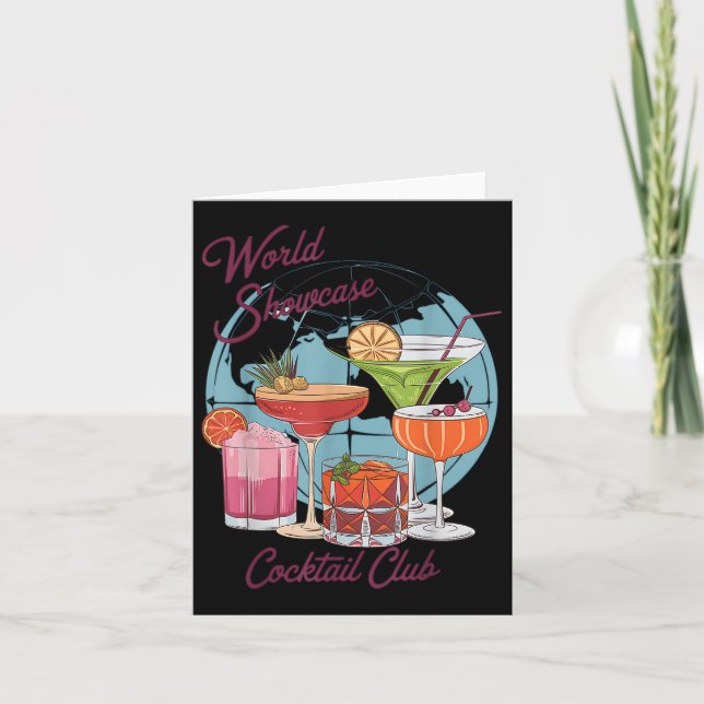 Epcot Drink World Showcase Schwanz Club Drink T Karte (Vorderseite)