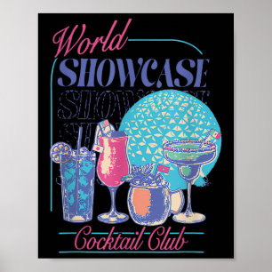 Epcot Drink World Showcase Schwanz Club Drink T Poster