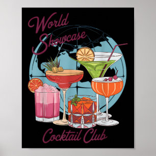 Epcot Drink World Showcase Schwanz Club Drink T Poster