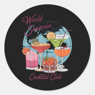 Epcot Drink World Showcase Schwanz Club Drink T Runder Aufkleber