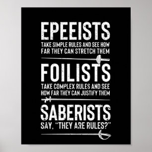 Epec-Fencer-Fencer-Säbelfencing Poster