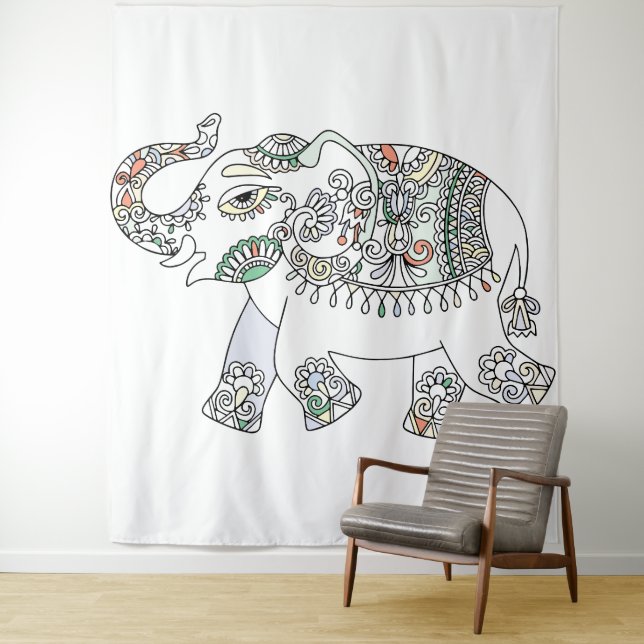 Epephant Tapestry Wandteppich (Beispiel)
