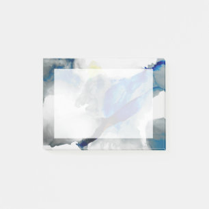 Ephemer - Blau u. Grau Post-it Klebezettel