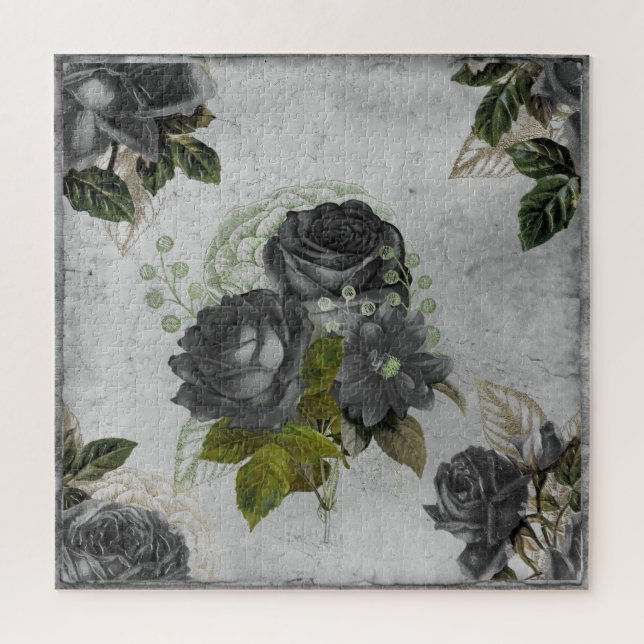 Ephemera Black & Green Puzzle (Vertikal)