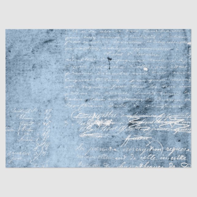 Ephemera Blue Paper Series Design 10 Seidenpapier (Vorderseite)