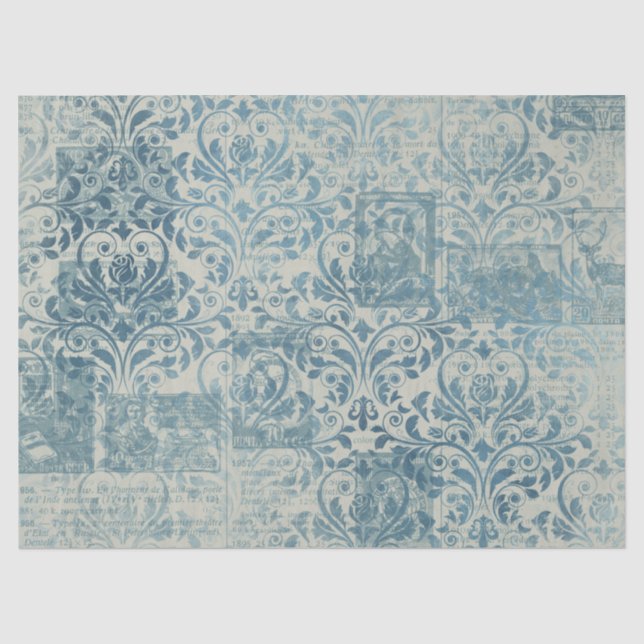 Ephemera Blue Paper Series Design 17 Seidenpapier (Vorderseite)