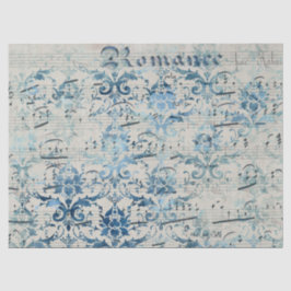 Ephemera Blue Paper Series Design 1 Seidenpapier