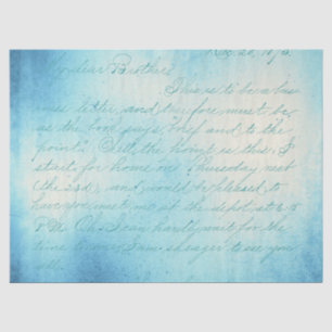 Ephemera Blue Paper Series Design 4 Seidenpapier