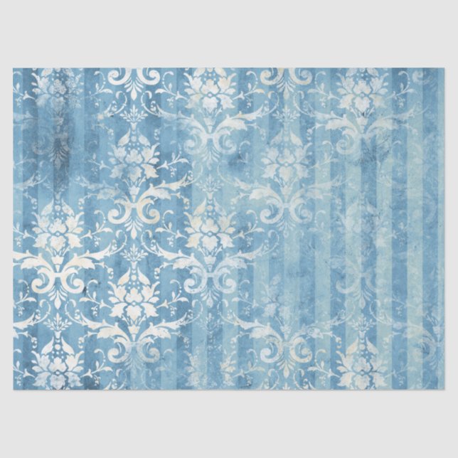 Ephemera Blue Paper Series Design 5 Seidenpapier (Vorderseite)