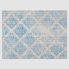 Ephemera Blue Paper Series Design 6 Seidenpapier