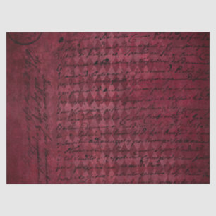 Ephemera Burgundy Paper Series Design 7 Seidenpapier