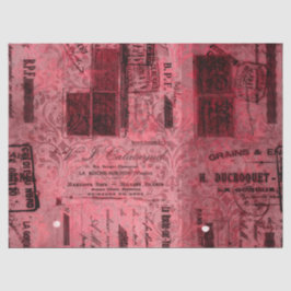 Ephemera Burgundy Paper Series Design 9 Seidenpapier