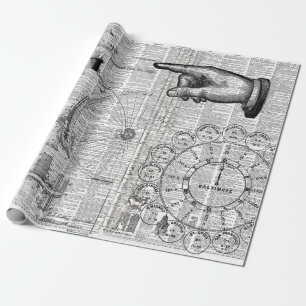 Ephemera Collage Geschenkpapier