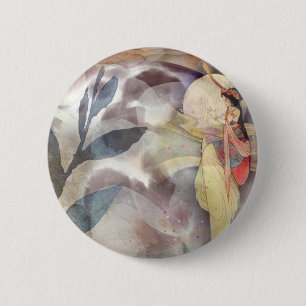 Ephemera Decoupage Vintag Fairy antique Button