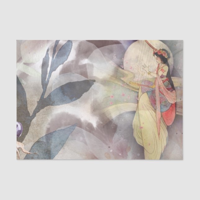 Ephemera Decoupage Vintag Fairy Seidenpapier (Vorderseite)