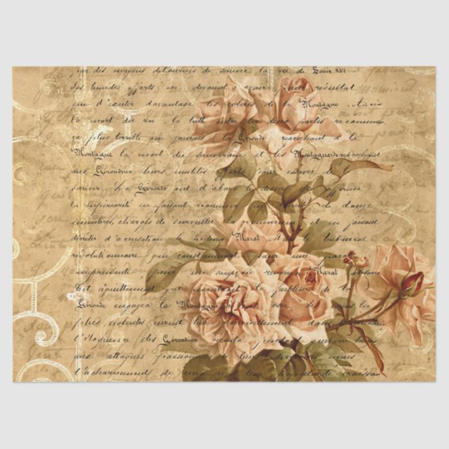 Ephemera Distressed Paper Series Design 16 Seidenpapier (Vorderseite)