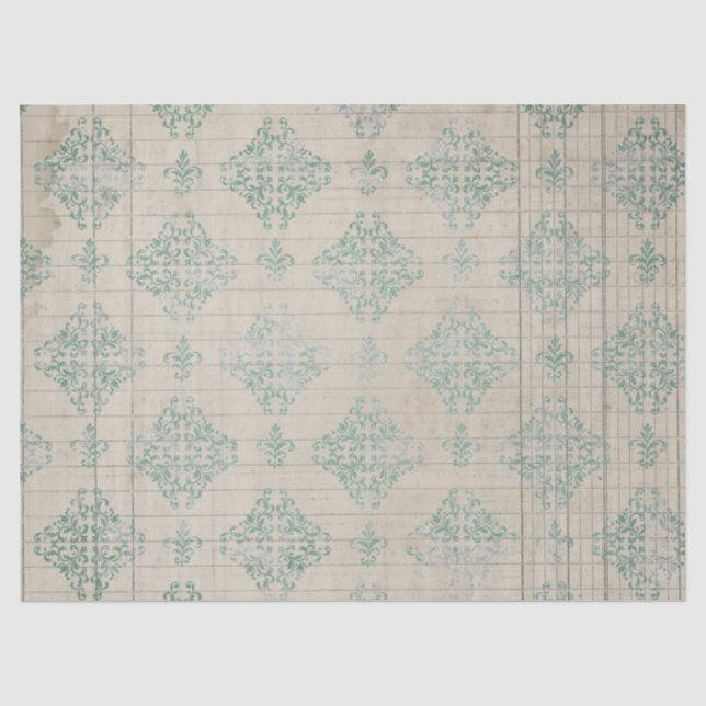 Ephemera Distressed Paper Series Design 7 Seidenpapier (Vorderseite)