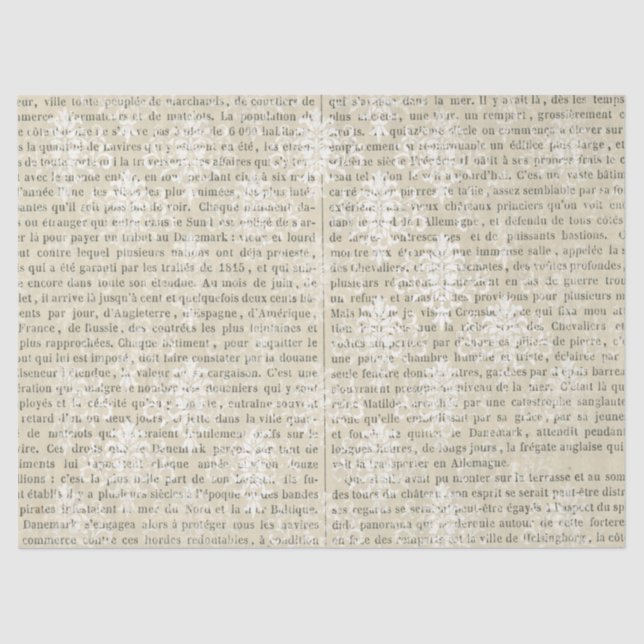 Ephemera French Paper Series Design 15 Seidenpapier (Vorderseite)